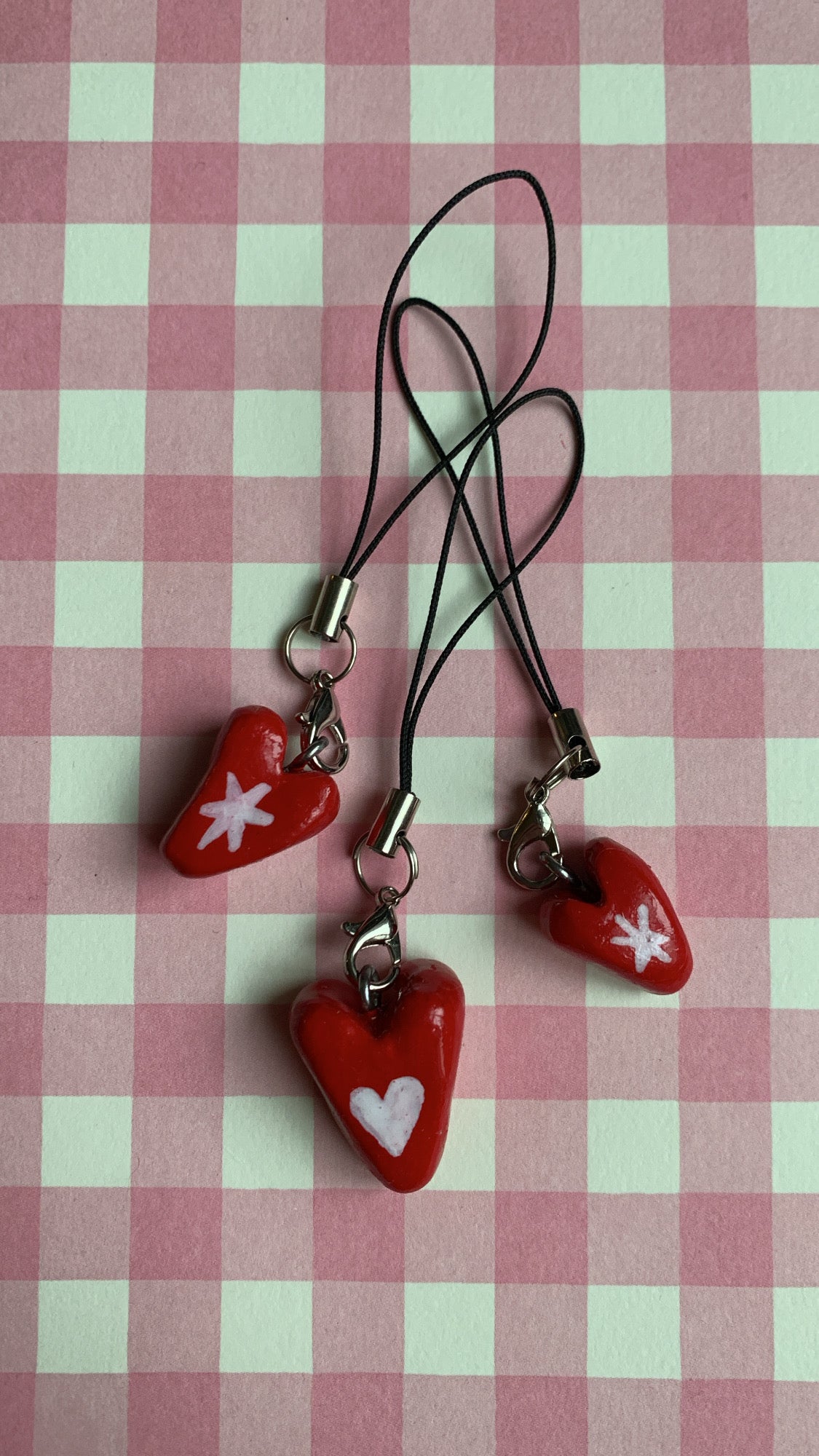 Heart and Star Phone Charm